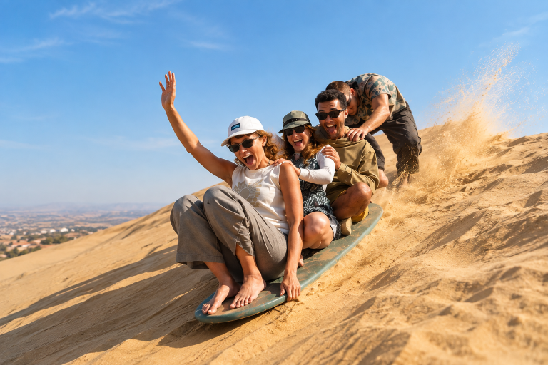 Timlalin dunes and sandboarding